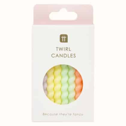 Twirl Birthday Candles - 8 Pack