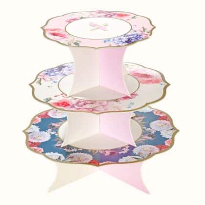Floral Cardboard Cake Stand