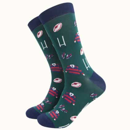 Men's Rugby Goal Kit Bamboo Socks