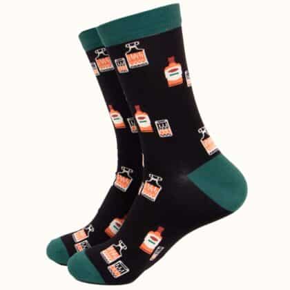 Men's Black Whiskey Bamboo Socks
