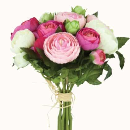 Floralsilk Ranunculus Bouquet (Pink)
