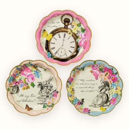 Alice in Wonderland Plates (12 Pack)