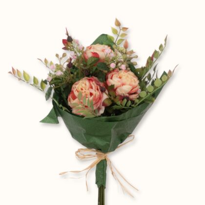 Floralsilk Cabbage Rose Bouquet